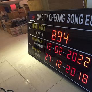 Đồng hồ đếm ngược ngày dự án kích thước lớn