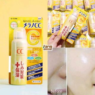 Xịt khoáng đa năng trắng da và cấp ẩm CC Melano - 100gr
