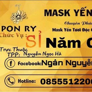 MASK YẾN TƯƠI PONRY