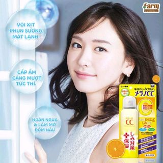Xịt khoáng đa năng trắng da và cấp ẩm CC Melano - 100gr