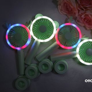 Quạt mini cầm tay 2 cấp độ - 2 kiểu đèn