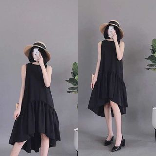 Đầm BaByDoll trắng đen