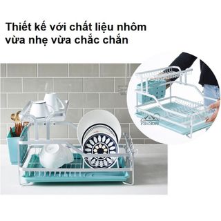 Kệ chén dĩa 2 tầng cao cấp LockLock Disk-Rack LDR204