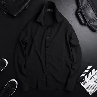 Áo somi trắng đen cotton thấm hút mồi hôi giá 110k- 120k