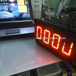 Đếm sản phẩm led 4 số công nghiệp có Còi báo đủ số lượng