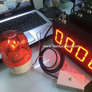 Đếm sản phẩm led 4 số công nghiệp có Còi báo đủ số lượng