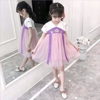 váy cổ trang bé gái