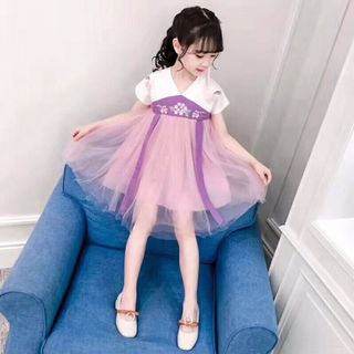 váy cổ trang bé gái