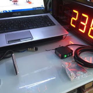 Bộ đếm sản phẩm LED 6 số - Cảm biến tia laser