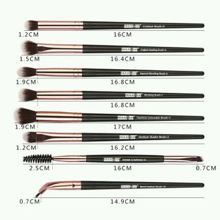 set cọ 15 cây dành cho trang điểm cá nhân