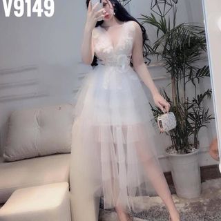 Đầm công chúa ren tầng