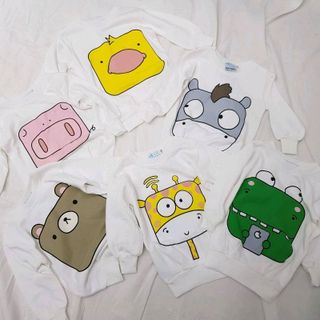 Áo nỉ da cá mỏng in hình cute