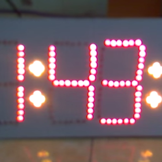 Đồng hồ led Quảng cáo Giờ Phút Giây dùng 12V