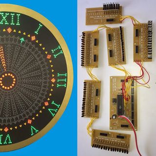 Đồng hồ led kim treo tường