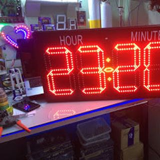 Bảng đồng hồ treo tường led quảng cáo số lớn giá rẻ
