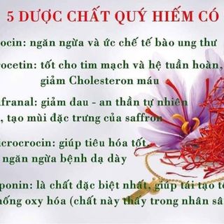 Nhuỵ hoa nghệ tây saffron thượng hạng Tây á