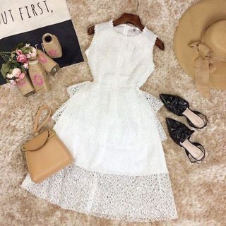 Đầm Công chúa phối ren