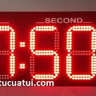 Đồng hồ treo tường led siêu sáng - 6 số