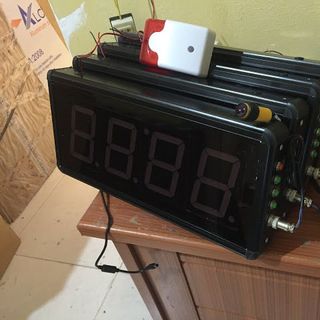 Bộ đếm sản phẩm 4 số led 4 inch có còi báo