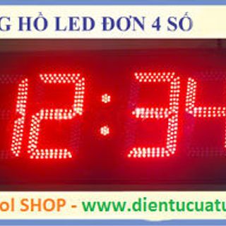 Đồng hồ điện tử Led treo tường 4 số giá rẻ giá sỉ