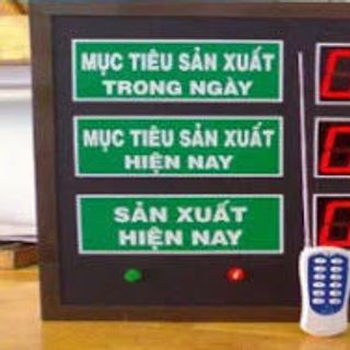 Bảng led mục tiêu sản xuất - Quản lý sản lượng