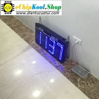 Đồng hồ treo tường led đơn QC - BLUE