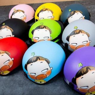 Nón Bảo Hiểm Gấu Trúc Pikachu Doremon Má Hồng
