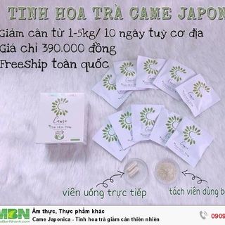 Viên uống giảm cân tinh hoa trà Came Japonica