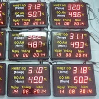 Đồng hồ điện tử Nhiệt độ - Độ ẩm - Ngày Tháng Năm