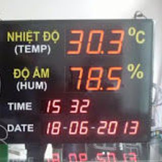 Đồng hồ Nhiệt độ - Độ ẩm - Giờ Phút - Ngày Tháng Năm