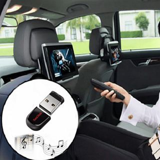 Combo Máy Nghe Nhạc MP3 Nguồn 12V Model 520BT và USB có sẵn nhạc tiếng MP3 16Gb cho ô tô