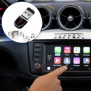 Combo Máy Nghe Nhạc MP3 Nguồn 12V Model 520BT và USB có sẵn nhạc tiếng MP3 16Gb cho ô tô