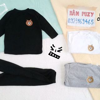 Tay Dài trơn Thêu Logo Gấu