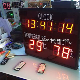 Đồng hồ Nhiệt độ - Độ ẩm - Giờ Phút Giây