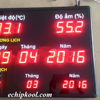 Đồng hồ đo Nhiệt độ - Độ ẩm Ngày tháng năm