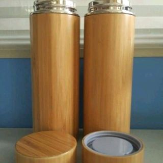 bình giữ nhiệt vỏ tre ruột inox