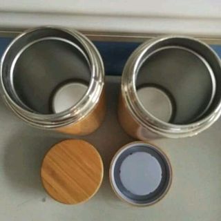 bình giữ nhiệt vỏ tre ruột inox