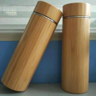 bình giữ nhiệt vỏ tre ruột inox