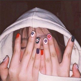 Nails sticker dán móng tay màu mè