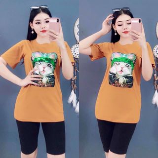 Đồ Bộ Nữ Quần Lửng Bé Mèo