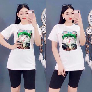 Đồ Bộ Nữ Quần Lửng Bé Mèo