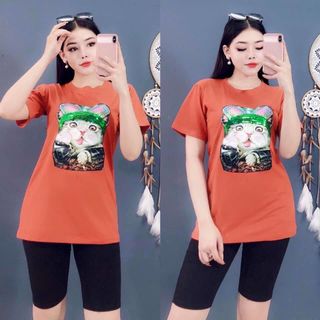 Đồ Bộ Nữ Quần Lửng Bé Mèo