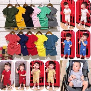 Bộ Tay Cộc Trơn cho bé