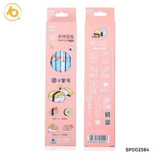 Bút chì gỗ HB Sushi Cartoon - Hộp 12c
