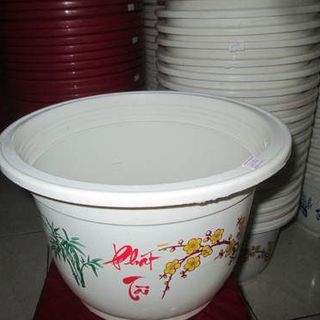 Chậu nhựa màu trắng A các cỡ