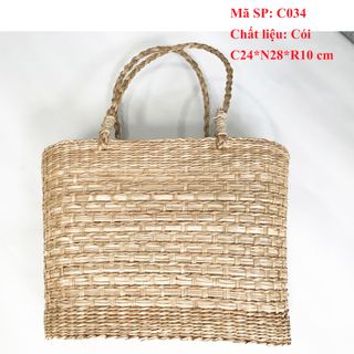 Túi Cói Dày - C034 - Túi Xách Handmade Túi Cói giá sỉ