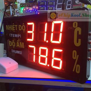 Hệ thống giám sát Nhiệt độ - Độ ẩm giao tiếp máy tính - Cảnh báo đèn còi cảnh báo