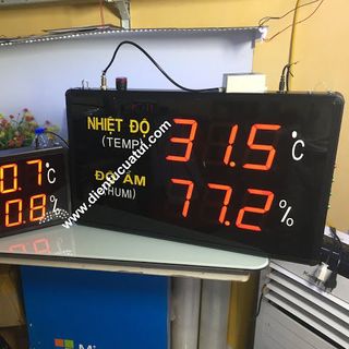 Bộ đo nhiệt độ độ ẩm nhà xưởng KCN - KT35 x 60 x 5 cm