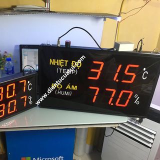 Bộ đo nhiệt độ độ ẩm nhà xưởng KCN - KT35 x 60 x 5 cm
