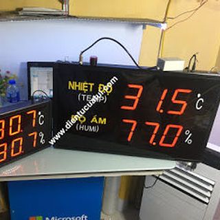 Bộ đo nhiệt độ độ ẩm nhà xưởng KCN - KT35 x 60 x 5 cm